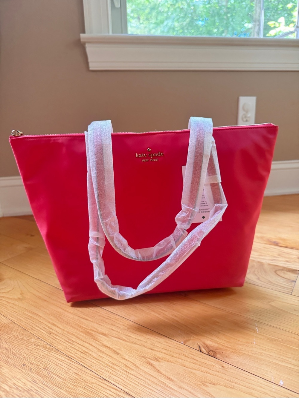 NWT Kate Spade Kitt The Little Better Nylon Tote Dark Water Pink Tote Bag